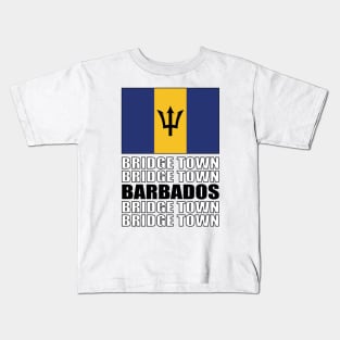 Flag of Barbados Kids T-Shirt